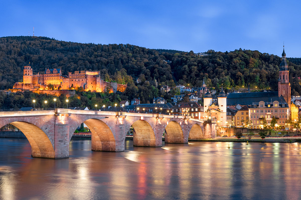 Von Wiesloch nach Heidelberg, Alte Brücke & Altstadt